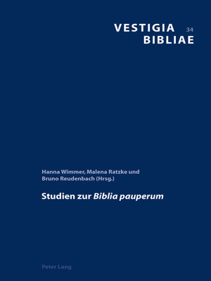 cover image of Studien zur «Biblia pauperum»